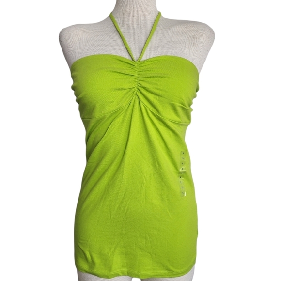 City Streets Tops - City Streets NWT Women's Lime Green Halter Top Size L